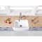 Gourmetier GKFA30229 Solid Surface 30" x 22" Farmhouse Sgl Bowl Kitchen Sink, Wht GKFA30229 - alternate 6
